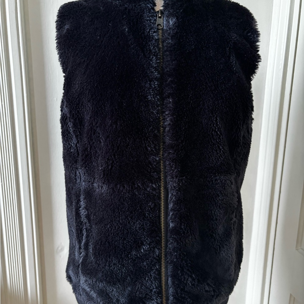 Faux Fur Black Vest